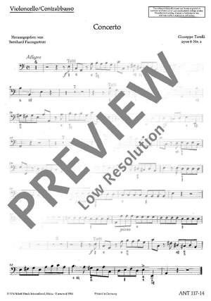 Torelli, G: Concerto op. 8/2