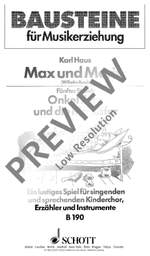 Haus, Karl: Max und Moritz Product Image