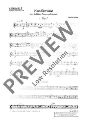 Zehm, Friedrich: New Wind pieces