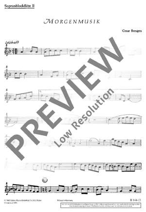 Bresgen, Cesar: Morning music