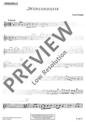 Bresgen, Cesar: Morning music