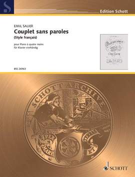 Sauer, Emil von: Couplet sans paroles