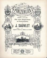 Sauvlet, Jean Bapiste: Pfälzerlied op. 14