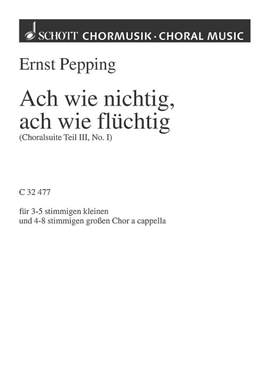 Pepping, Ernst: Choralsuite Teil III