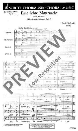 Hindemith, Paul: Eine lichte Mitternacht