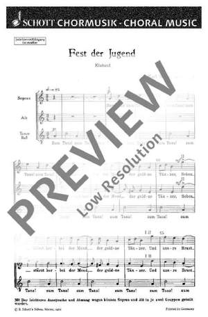 Marx, Karl: Fest der Jugend op. 16/4