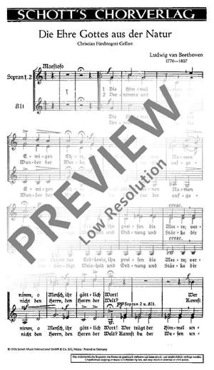 Beethoven, Ludwig van: Die Ehre Gottes in der Natur op. 48