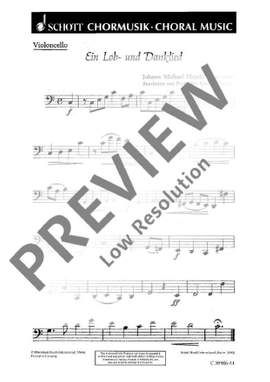 Haydn, Johann Michael: Ein Lob- und Danklied