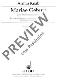 Knab, A: Mariae Geburt