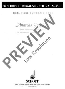 Sutermeister, Heinrich: Kantate Nr. 1