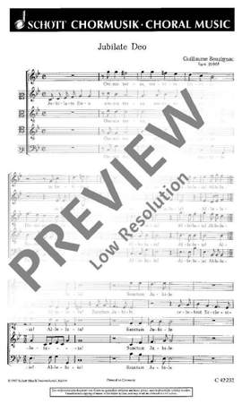 Bouzignac, Guillaume: Jubilate Deo