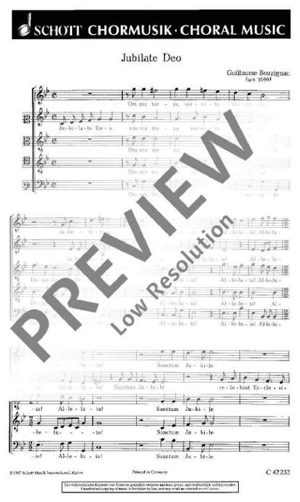 Bouzignac, G: Jubilate Deo