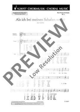 Schroeder, Hermann: Fünf Weihnachtslieder