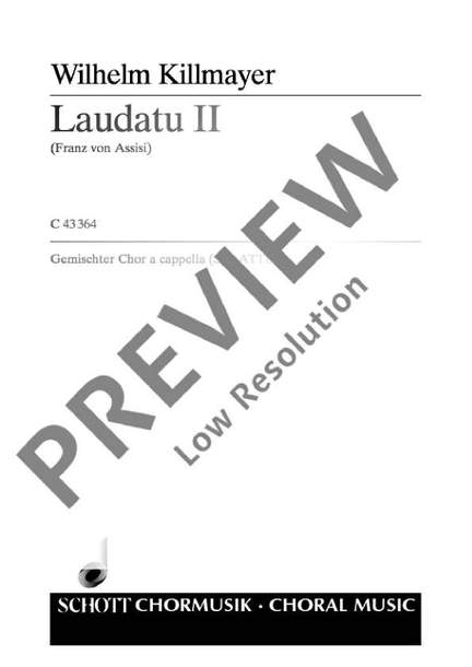 Killmayer, Wilhelm: Laudatu II