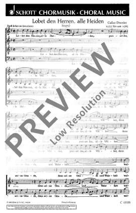 Lobet den Herren, alle Heiden / Gelobet seist du, Jesu Christ