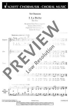 Hindemith, Paul: Six Chansons