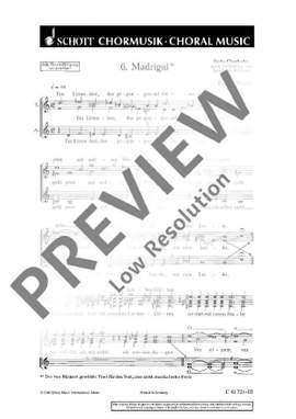 Moeckl, Franz: Sechs Chorlieder