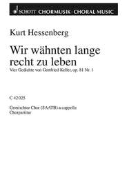 Hessenberg, Kurt: Vier Gedichte op. 81
