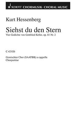 Hessenberg, Kurt: Vier Gedichte op. 81