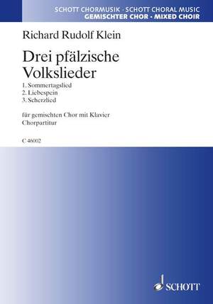 Klein, Richard Rudolf: Drei pfälzische Volkslieder