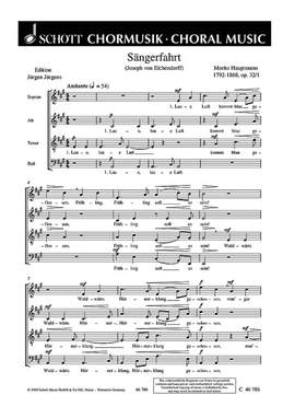 Hauptmann, Moritz: Sechs Chorlieder op. 32