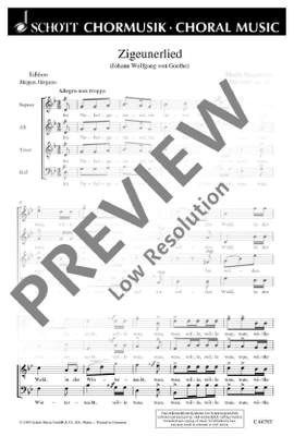 Hauptmann, Moritz: Sechs Chorlieder op. 32