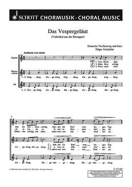 Schallehn, Hilger: Das Vespergeläut - Les cloches des vêpres