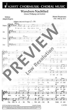 Hauptmann, Moritz: Sechs Goethe-Lieder op. 25