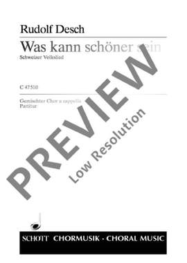 Desch, Rudolf: Was kann schöner sein