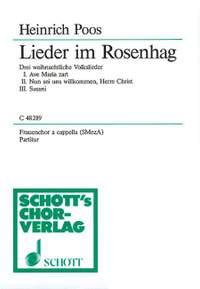 Poos, Heinrich: Lieder im Rosenhag