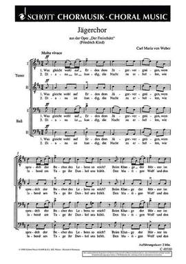Weber, Carl Maria von: Jägerchor