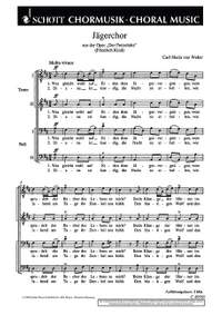 Weber, Carl Maria von: Jägerchor
