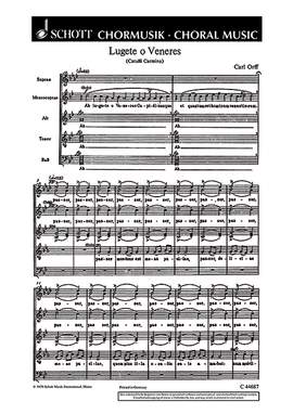 Orff, Carl: Lugete o Veneres