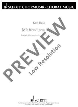 Haus, Karl: Mit freudigem Schall