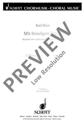 Haus, Karl: Mit freudigem Schall
