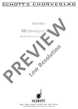 Haus, Karl: Mit freudigem Schall