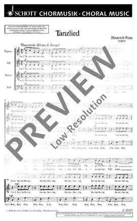 Poos, Heinrich: Tanzlied