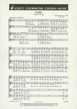 Praetorius, Michael: Psallite
