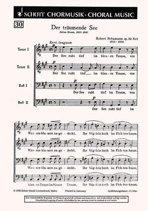 Schumann, Robert: Der träumende See op. 33/1