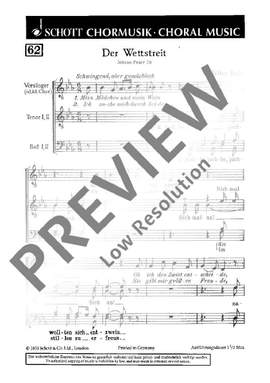 Rein, Walter: Wettstreit