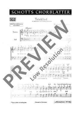 Kreutzer, Conradin: Trinklied