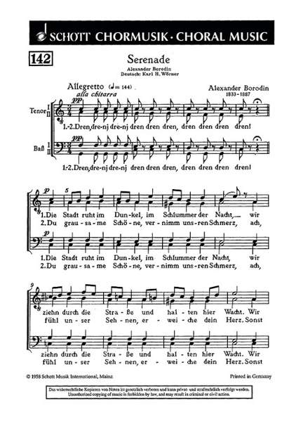 Borodin, Alexander: Serenade