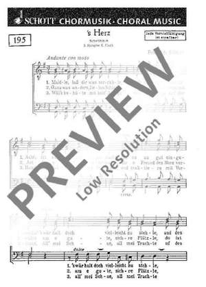 Silcher, Friedrich: 's Herz