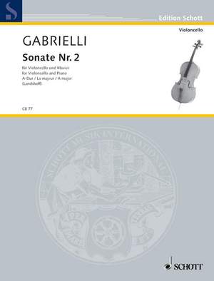 Gabrielli, Domenico: Sonata No. 2 A Major