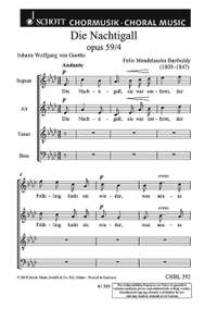 Mendelssohn Bartholdy, Felix: Die Nachtigall op. 59/4
