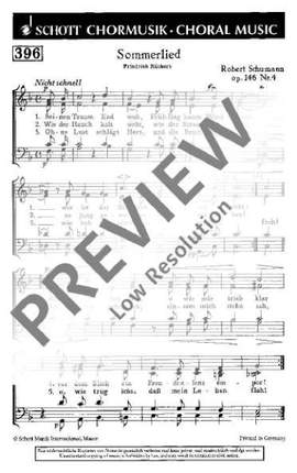 Schumann, Robert: Sommerlied op. 146/4