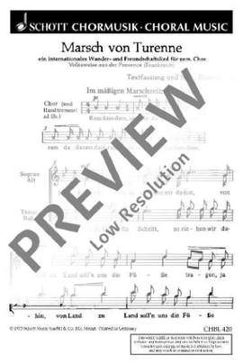 Biebl, Franz: Marsch von Turenne