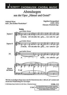 Humperdinck, Engelbert: Abendsegen