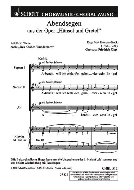 Humperdinck, Engelbert: Abendsegen