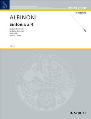 Albinoni, Tomaso: Sinfonia a 4